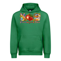 Emerald peace love teach Urban Hoodie - texasbilliewilder