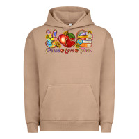 Pigment Burro peace love teach Urban Hoodie - texasbilliewilder