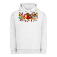Pigment Lunar Rock peace love teach Urban Hoodie - texasbilliewilder