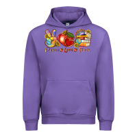 Tulip peace love teach Urban Hoodie - texasbilliewilder