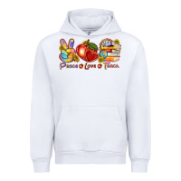 White peace love teach Urban Hoodie - texasbilliewilder