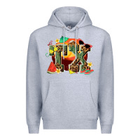 Heather Grey summer tx Premium Hoodie - texasbilliewilder