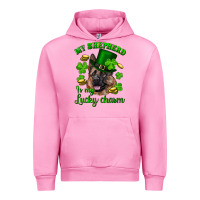 Fuchsia Pink st.patrick's day my shepherd is my lucky charm Urban Hoodie - RanaPortraitStore