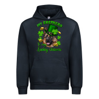 Navy st.patrick's day my shepherd is my lucky charm Urban Hoodie - RanaPortraitStore