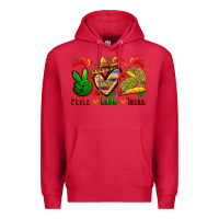 Cardinal peace love tacos Premium Hoodie - Zillion Design Studio