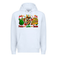White peace love tacos Premium Hoodie - Zillion Design Studio