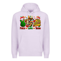 Lilac peace love tacos Premium Hoodie - Zillion Design Studio
