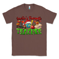 Chestnut Santa's Favorite Teacher Classic Tee - FaDigitalArtStudio