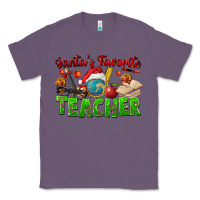Lavender Santa's Favorite Teacher Classic Tee - FaDigitalArtStudio