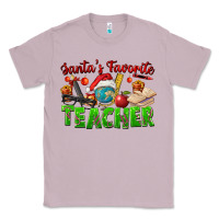 Lilac Santa's Favorite Teacher Classic Tee - FaDigitalArtStudio