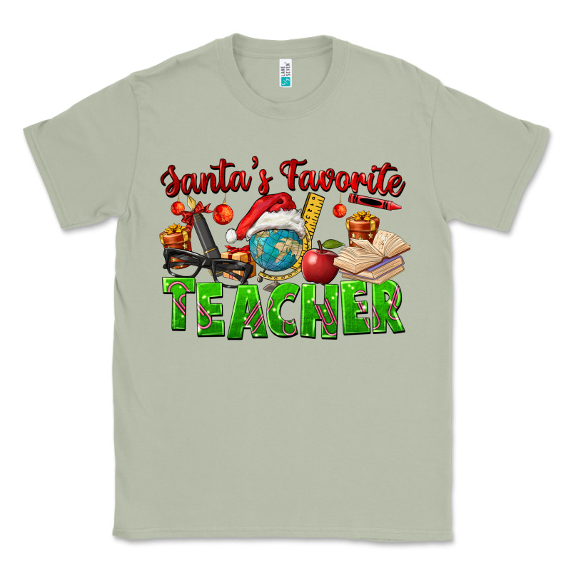 Santa's Favorite Teacher Classic Tee by FaDigitalArtStudio | Teevron