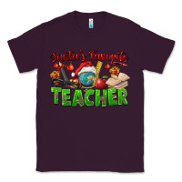 Plum Santa's Favorite Teacher Classic Tee - FaDigitalArtStudio