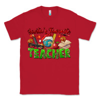 Red Santa's Favorite Teacher Classic Tee - FaDigitalArtStudio