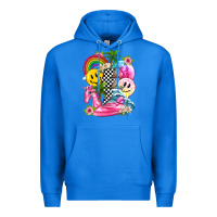 True Royal summer smile face and beach vibes with rainbow tbw Premium Hoodie - texasbilliewilder