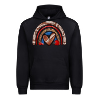 Black football rainbow Urban Hoodie - Zillion Design Studio