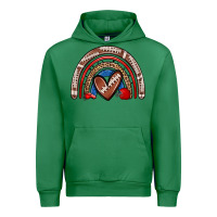 Emerald football rainbow Urban Hoodie - Zillion Design Studio