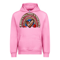 Fuchsia Pink football rainbow Urban Hoodie - Zillion Design Studio