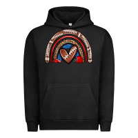 Pigment Black football rainbow Urban Hoodie - Zillion Design Studio