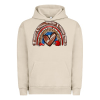 Pigment French Oak football rainbow Urban Hoodie - Zillion Design Studio