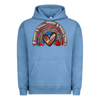 Pigment Pebble Blue football rainbow Urban Hoodie - Zillion Design Studio