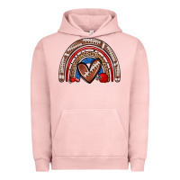 Pigment Salmon football rainbow Urban Hoodie - Zillion Design Studio