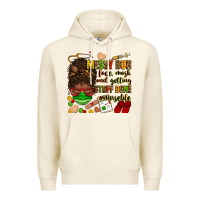 Tofu messy bun face mask & getting stuff done  #nurselife Premium Hoodie - Zillion Design Studio