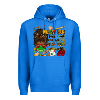 True Royal messy bun face mask & getting stuff done  #nurselife Premium Hoodie - Zillion Design Studio