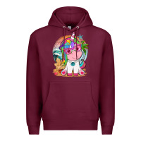 Burgundy summer unicorn tbw Premium Hoodie - texasbilliewilder