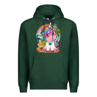 Sports Green summer unicorn tbw Premium Hoodie - texasbilliewilder