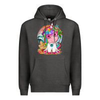 Charcoal Heather summer unicorn tbw Premium Hoodie - texasbilliewilder