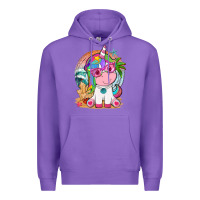 Purple summer unicorn tbw Premium Hoodie - texasbilliewilder
