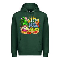 Sports Green summer vibes gnome tbw Premium Hoodie - texasbilliewilder