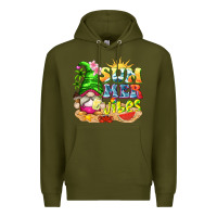 Army Green summer vibes gnome tbw Premium Hoodie - texasbilliewilder