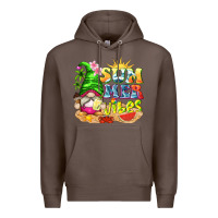 Coffee summer vibes gnome tbw Premium Hoodie - texasbilliewilder