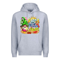 Heather Grey summer vibes gnome tbw Premium Hoodie - texasbilliewilder