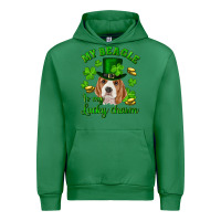 Emerald st.patrick's day my beagle is my lucky charm Urban Hoodie - RanaPortraitStore