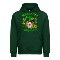 Forest Green st.patrick's day my beagle is my lucky charm Urban Hoodie - RanaPortraitStore