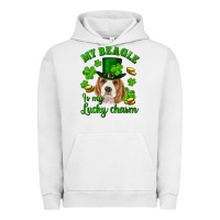 Pigment Lunar Rock st.patrick's day my beagle is my lucky charm Urban Hoodie - RanaPortraitStore