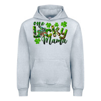 Heather Grey st. patrick's day one lucky mama Urban Hoodie - RanaPortraitStore