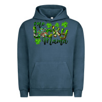 Pigment Midnight Navy st. patrick's day one lucky mama Urban Hoodie - RanaPortraitStore