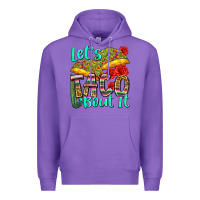 Purple let's taco bout it Premium Hoodie - Zillion Design Studio