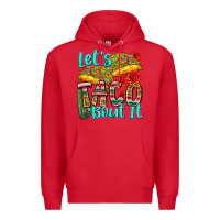 Red let's taco bout it Premium Hoodie - Zillion Design Studio