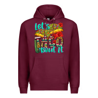 Burgundy let's taco bout it Premium Hoodie - Zillion Design Studio