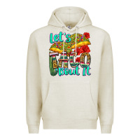 Oatmeal Heather let's taco bout it Premium Hoodie - Zillion Design Studio