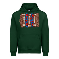 Forest Green football brushstroke Urban Hoodie - Zillion Design Studio