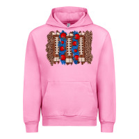Fuchsia Pink football brushstroke Urban Hoodie - Zillion Design Studio