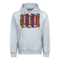 Heather Grey football brushstroke Urban Hoodie - Zillion Design Studio