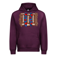 Mauve Wine football brushstroke Urban Hoodie - Zillion Design Studio