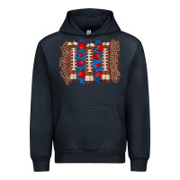 Navy football brushstroke Urban Hoodie - Zillion Design Studio