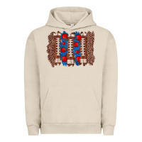 Pigment French Oak football brushstroke Urban Hoodie - Zillion Design Studio